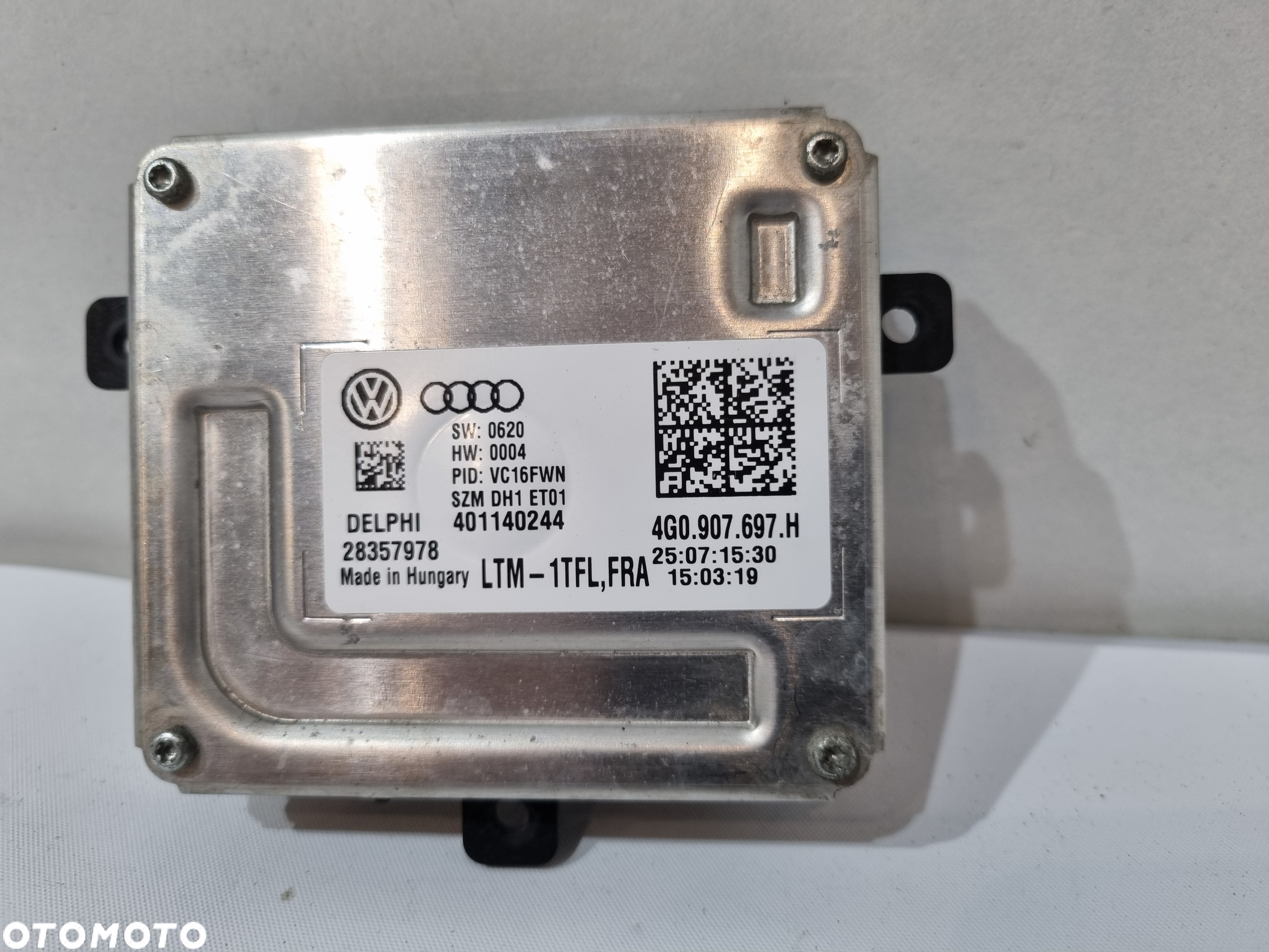 VW AUDI SEAT SKODA PRZETWORNICA MODUŁ LED 4G0907697H - 3