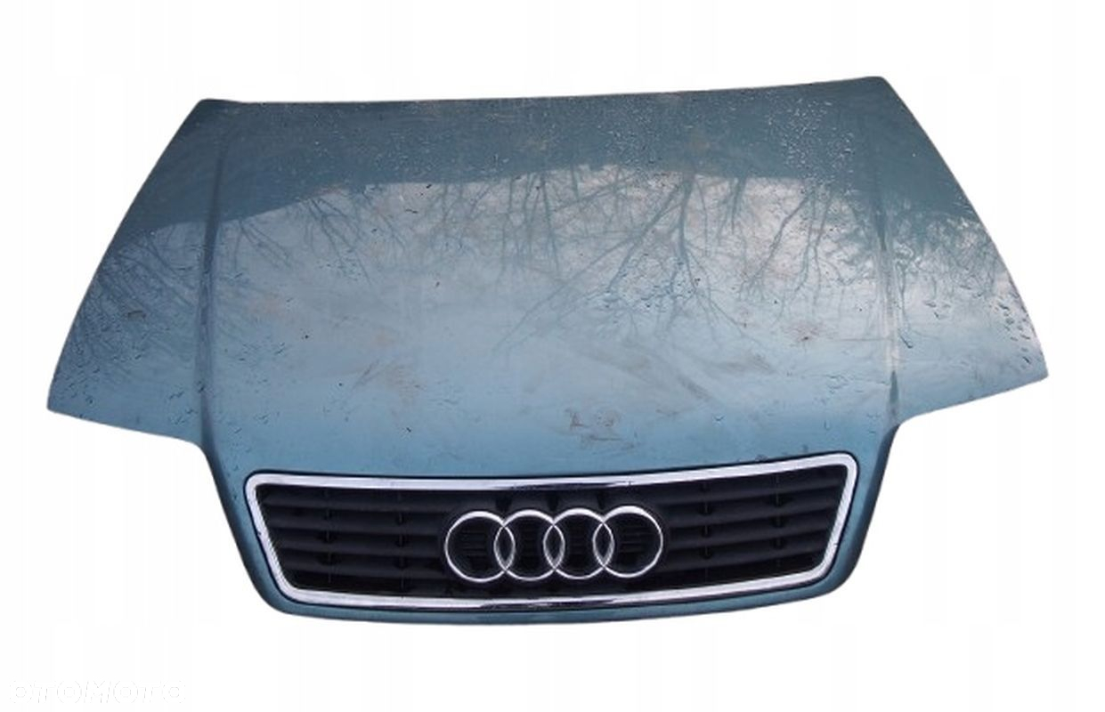 MASKA / POKRYWA SILNIKA + GRILL AUDI A6 C5 SELEDYNOWA CX6V 8A0010126N - 2