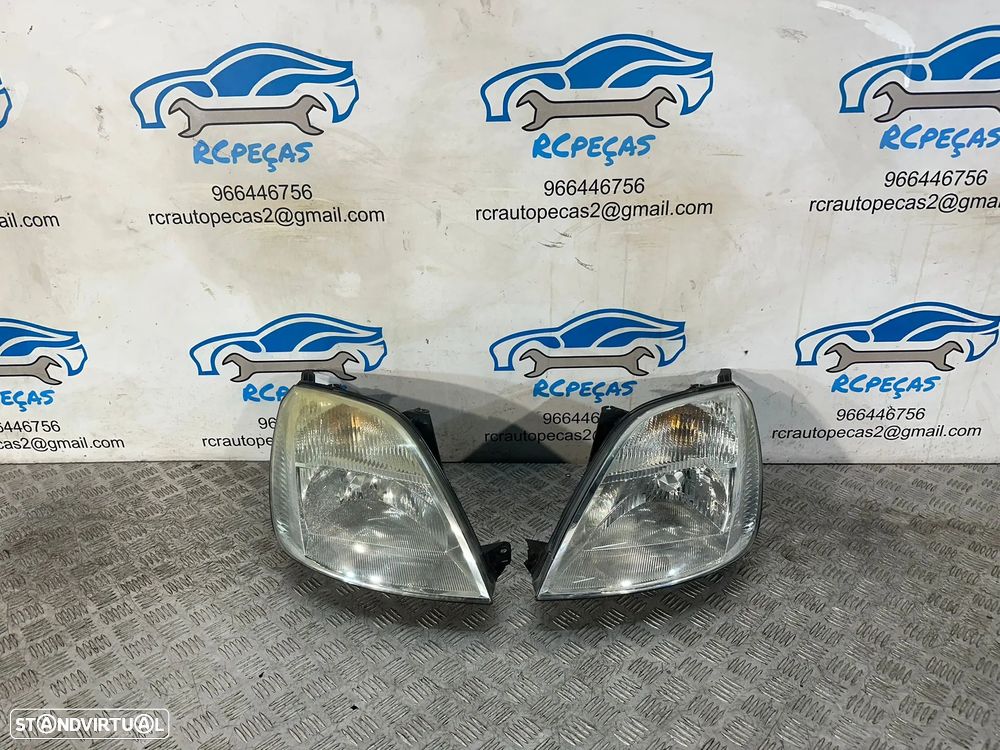 Conjunto Farois Oticas Originais Ford Fiesta 5 MK5 2002 – 2008 2S6X-13W029-BJ / 2S6X-13W030-DE - 2