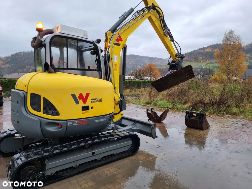 Wacker Neuson EZ53 Koparka 5,8 tony jak Nowa 2018r 1690mt wersja z urządz.do ochrony powietrza azbest itd Klima 3x łyżka Hydrauliczna Perkins silnik z Norwegii