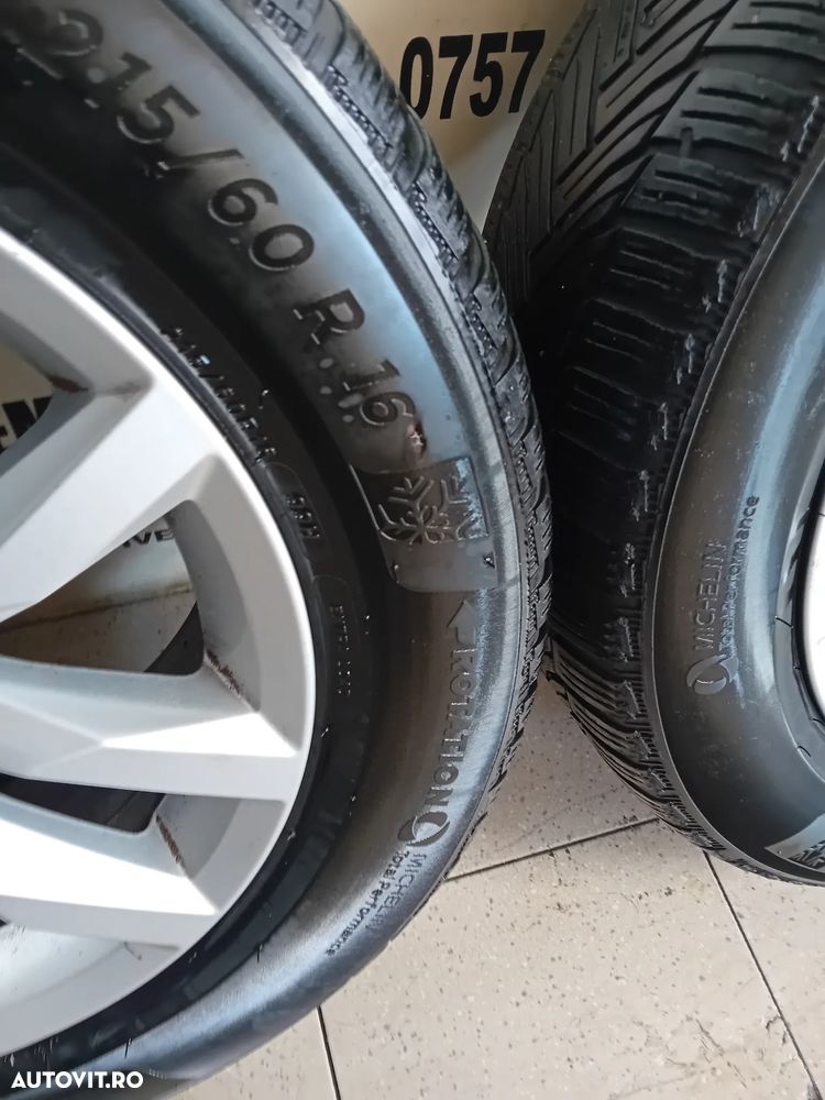 Jante R16 Vw Passat B8 Arteon Touran Caddy Golf 215/60R16 5x112 Anvelope Michelin M+S DOT 2023 - 7