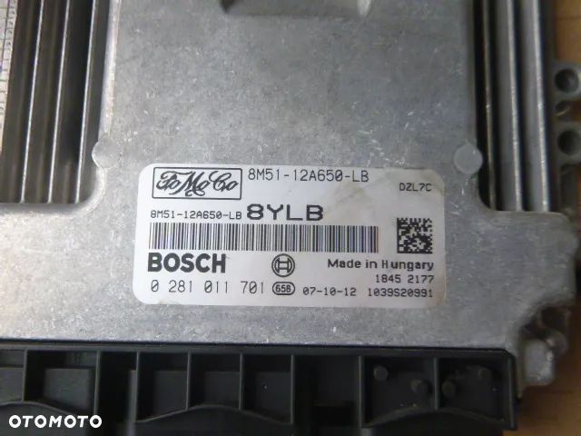 ZESTAW STARTOWY KOMPUTER STACYJKA IMMOBILIZER FORD FOCUS MK2 1.6 TDCI - 8