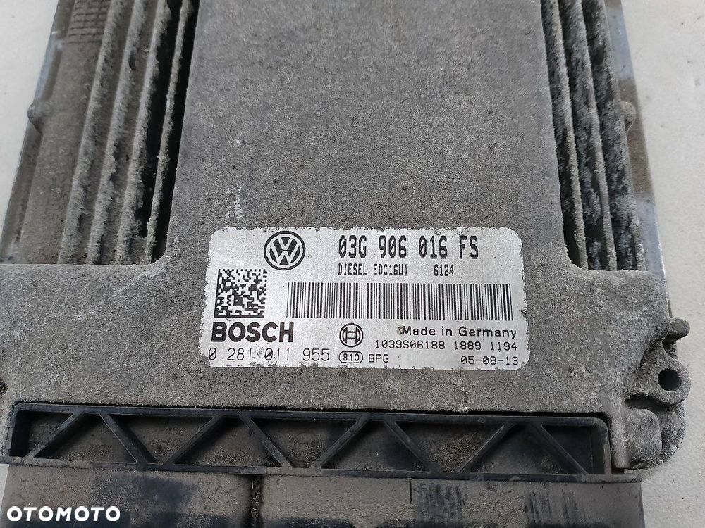 KOMPUTER, STEROWNIK VW GOLF V 03G906016FS 0281011955  BOSCH 1.9 TDI - 3
