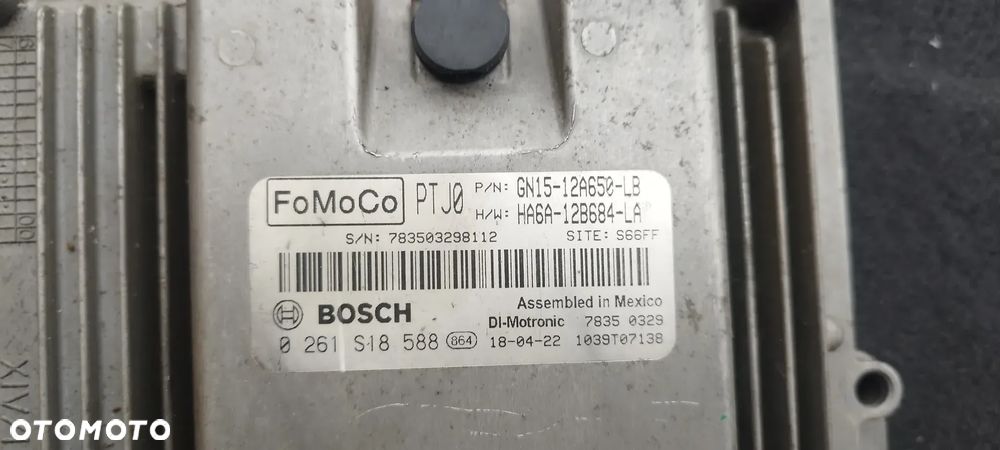 Ford 1.0 Ecoboost Komputer Sterownik silnika CN15-12A650LB 0261S18588 - 2