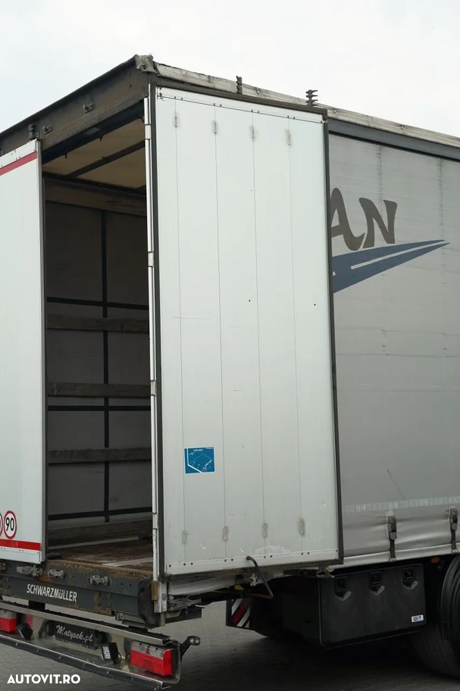 Schmitz Cargobull / CORTINĂ / MEGA / PUNȚĂ RIDICATĂ / PUNȚI SAF / LVD / - 14