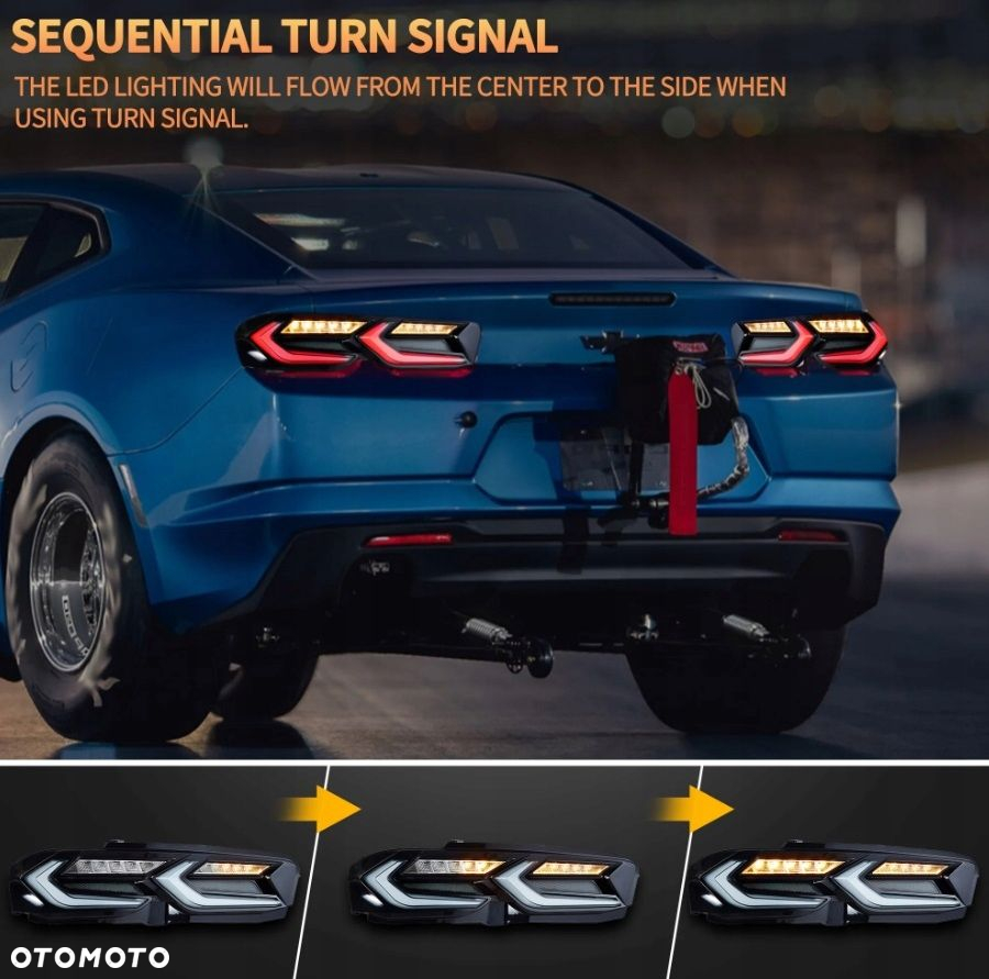 Lampy tyl kpl Full Led Diody Tuning Europa Chevrolet Camaro VI 6 Lift 19- - 7