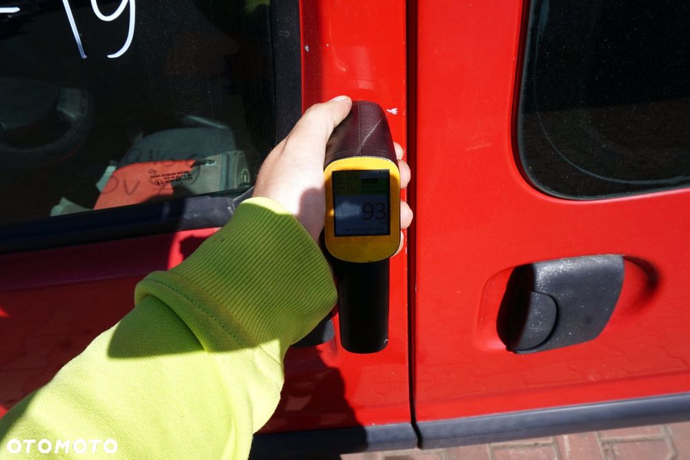DRZWI PRZEDNIE LEWE KANGOO I PH2 LIFT OV719  CZERWONY RENAULT 2003-2008 - 6