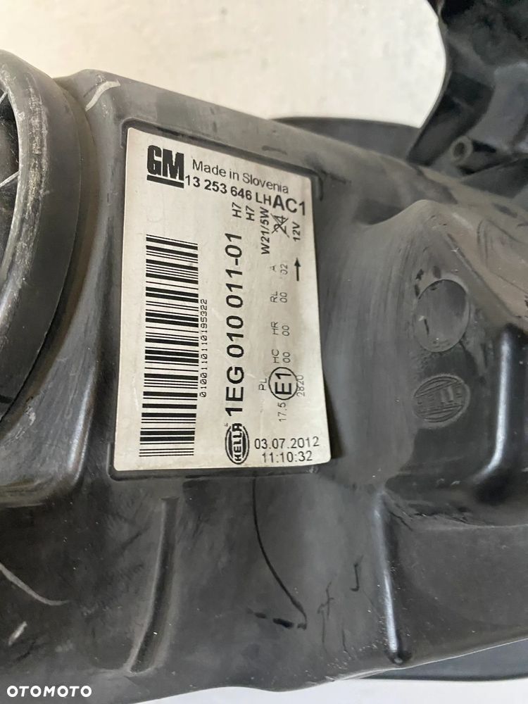 lampa  astra j lewa eu cała - 3