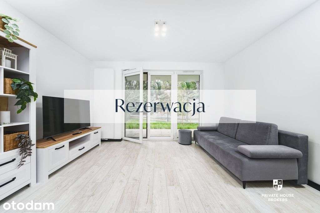 Komfortowe 2 pokojowe mieszkanie z ogródkiem.