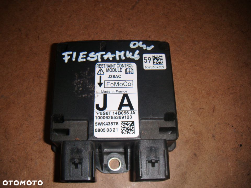 ford fiesta mk6 04r sensor airbag 5s6t14b056ja - 1
