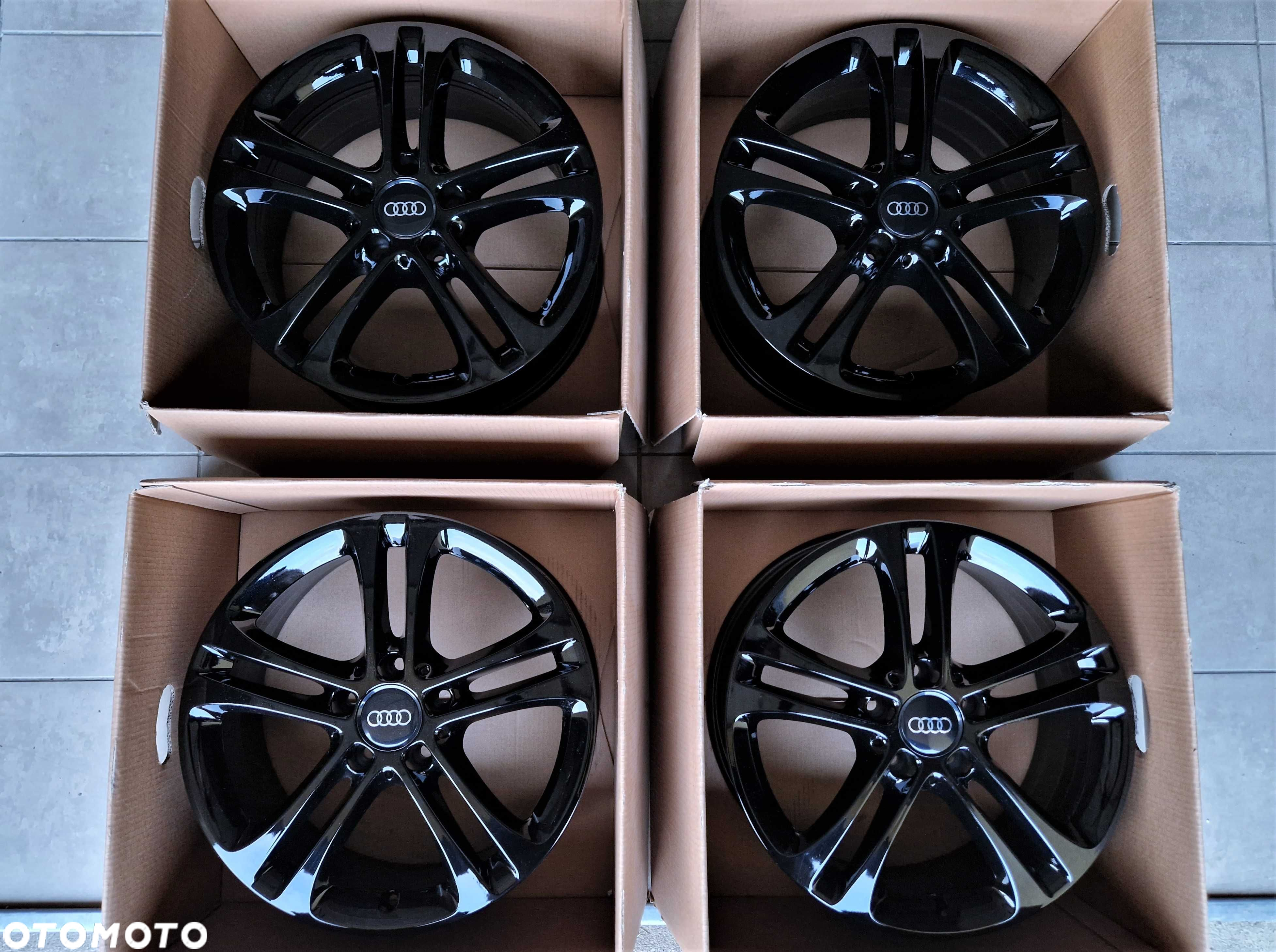 Alufelgi 17 5x112 Audi A3 A4 Q2 Q3 Seat Leon Exeo Altea Czarne ! 806# - 7