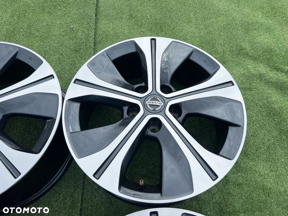 KOMPLET FELG FELGI ALU NISSAN LEAF QASHQAI TOWNSTAR 17 ET45 ORYGINALNE - 7