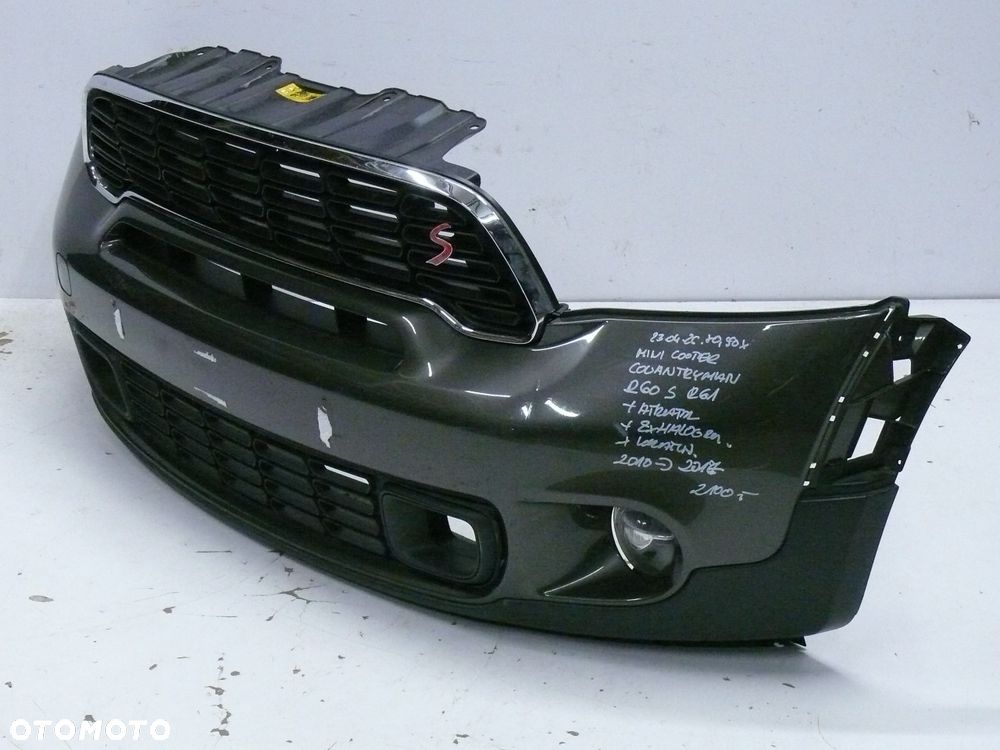 ZDERZAK PRZEDNI MINI COOPER COUNTRYMAN R60 R61 S 2010 2017GRILL HALOGENY KRATKA - 2