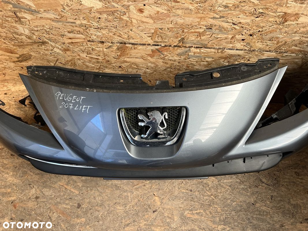 ZDERZAK PRZÓD przedni PEUGEOT 207 LIFT halogeny - 2