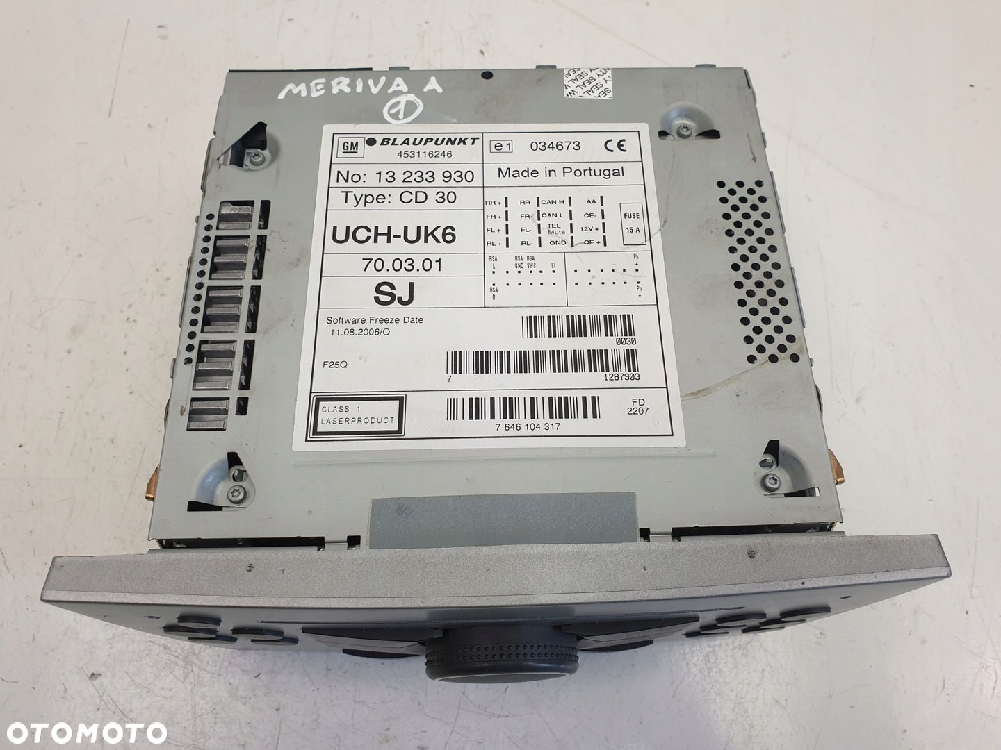 Opel Meriva A RADIOODTWARZACZ radio CD30 13233930 - 2