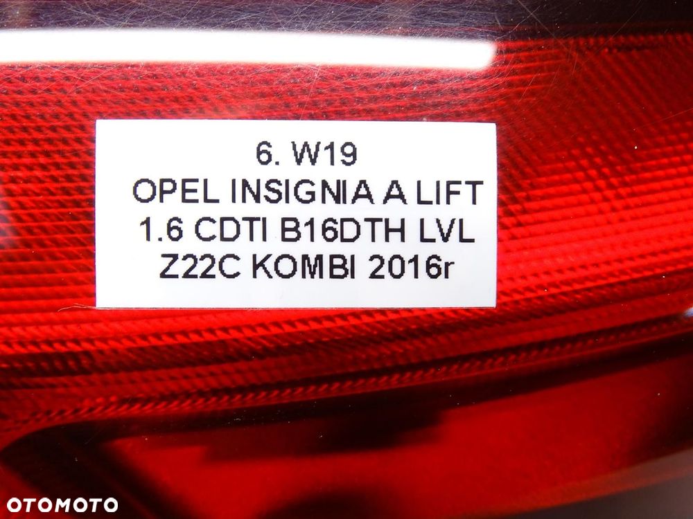 LAMPA LEWA LEWY TYŁ TYLNA LED 22860891 OPEL INSIGNIA A LIFT KOMBI - 10