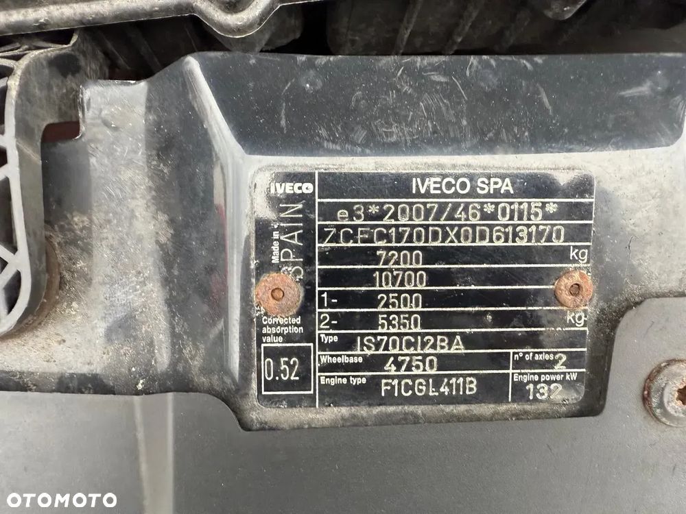 Iveco Daily* 72c18 Daily Zabudowa TEKBO  (firanka/kurtyna) - 31