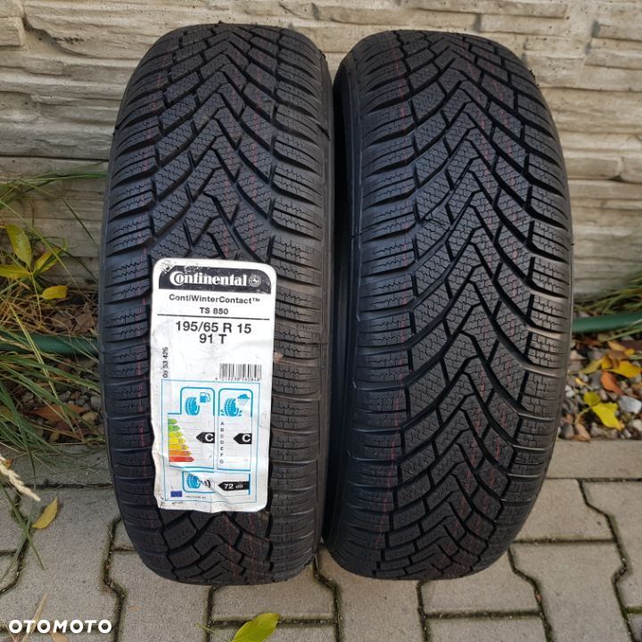 2x 195/65R15 Continental ContiWinterContact TS850 Nowa para opon zimowych Poznań - 1