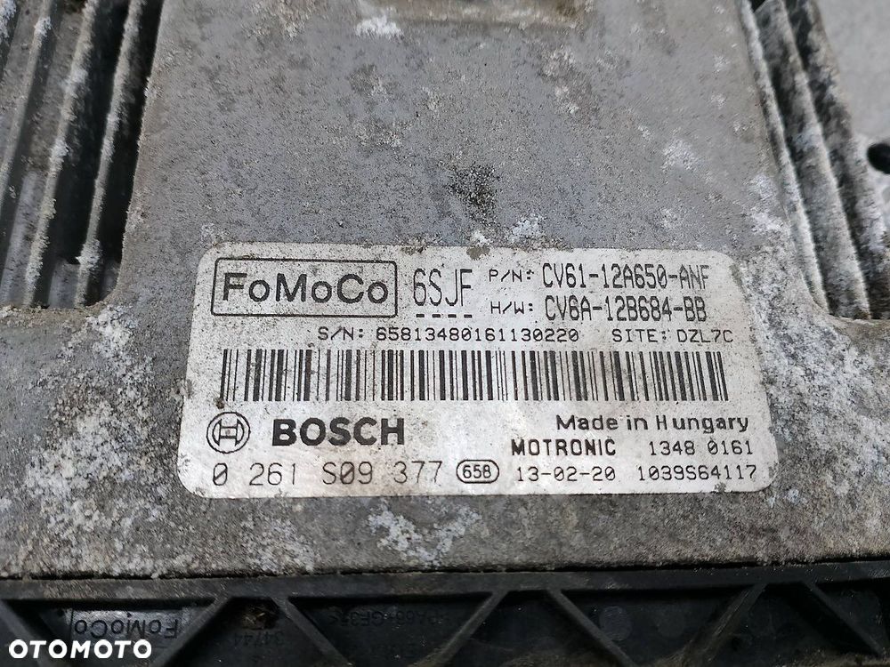 KOMPUTER, STEROWNIK FORD FOCUS III CV6A-12B684-BB 0261S09377 1.0 12V BOSCH - 2