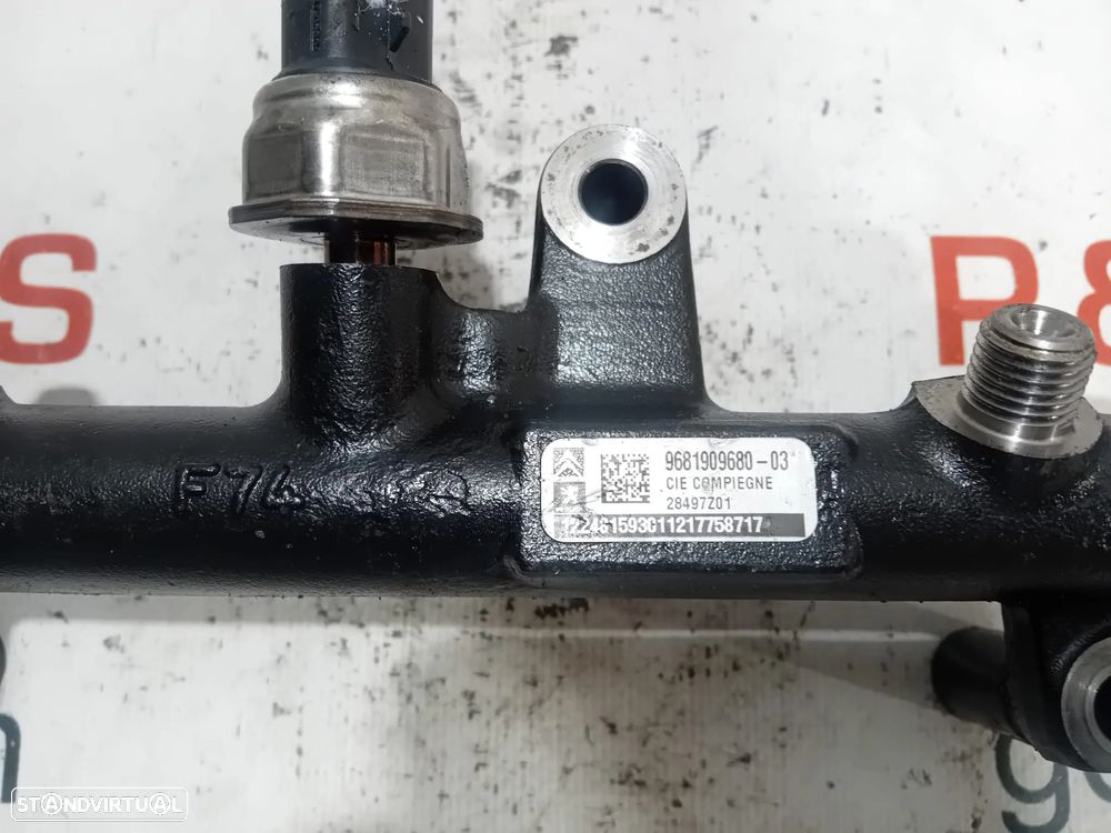 Régua Injetora Motor 2.0 HDI 9681909680-03 Original - 3