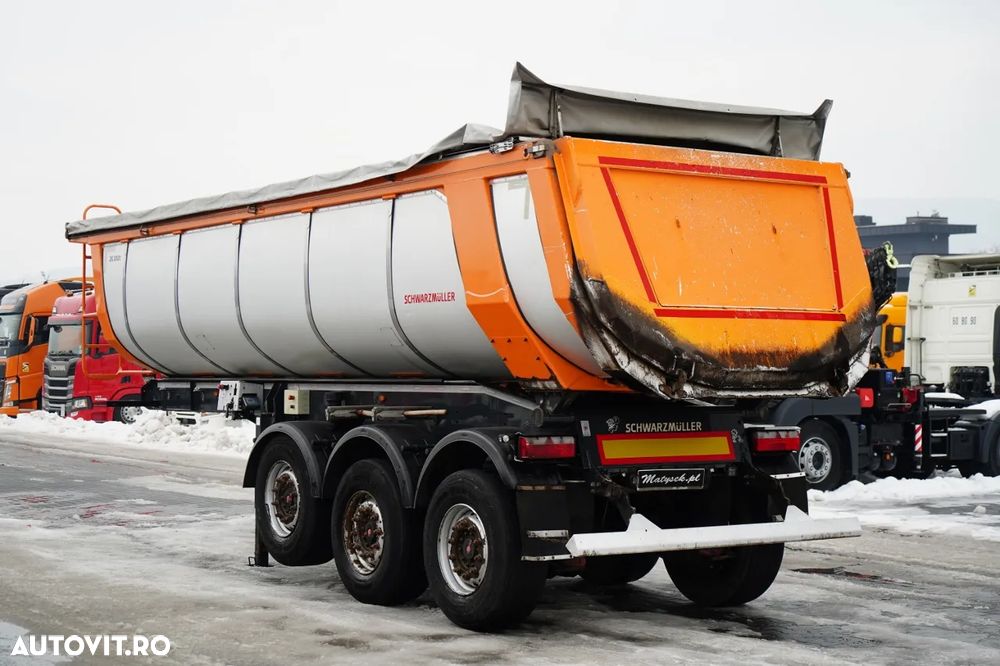 Schwarzmuller BASCĂLĂTOR TERMIC / PENTRU ASFALT / 25 m³ / BACĂLĂTOR / AXĂ RIDICATĂ / SAF / PRELATĂ ELECTRICĂ - 4