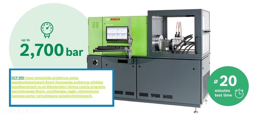 DCP 800 Bosch stół do pomp uzupełnienie wtryskiwaczy DCI 200 i DCI 700 - 9