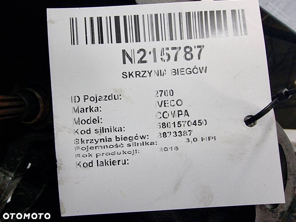 SKRZYNIA BIEGÓW IVECO COMPA 5801585534 - 6