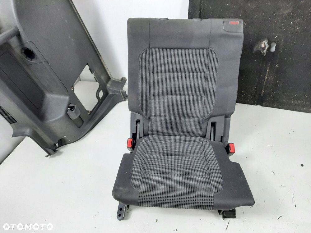 VW TOURAN 05R FOTELE TYL 3 RZAD 1T0885866 1T0885865  PASY BOCZKI PODLOGA - 14