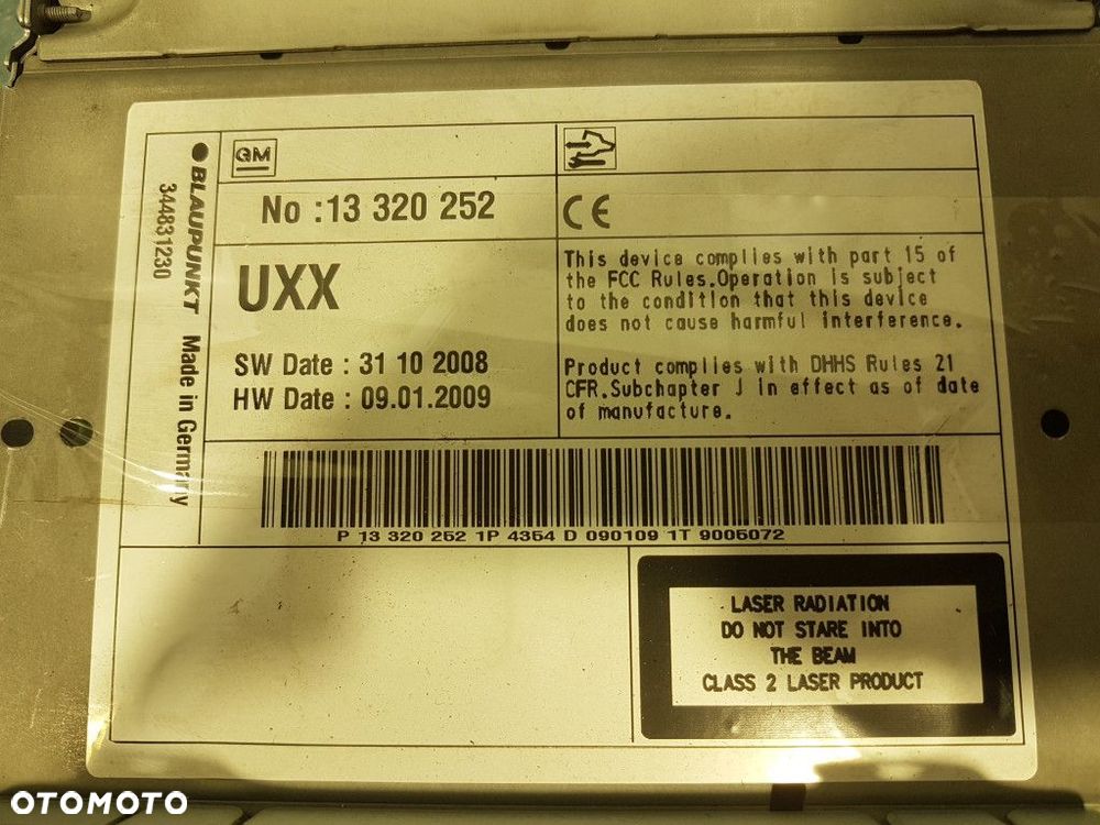 OPEL INSIGNIA A RADIO I NAWIGACJA 13320252 - 3