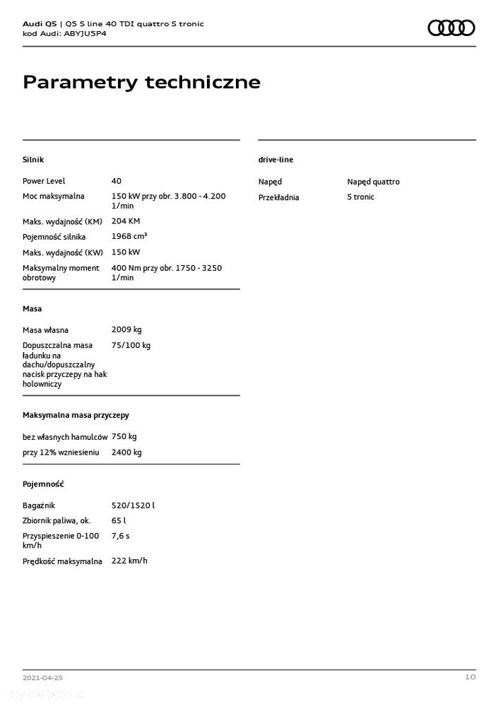 Audi Q5 40 TDI mHEV Quattro S Line S tronic - 21