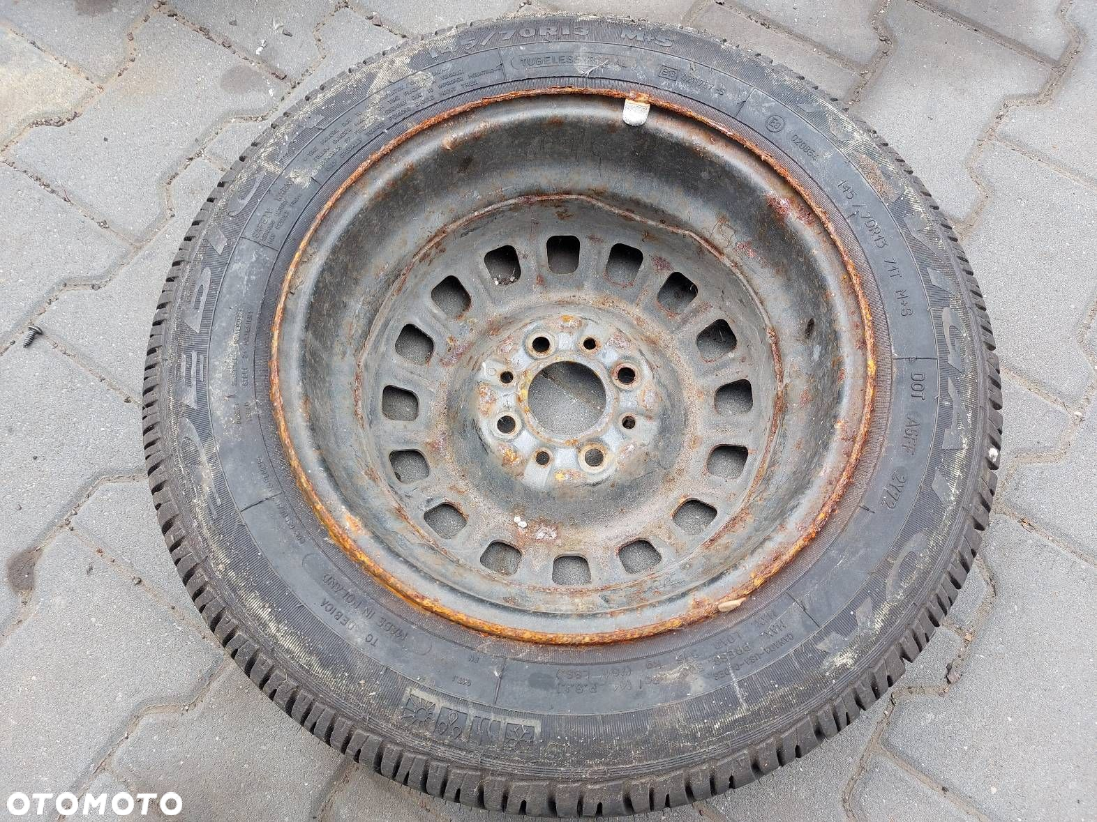 KOŁO FELGA OPONA ZAPAS 4x98 4,5Jx13 145/70R13 DĘBICA NAVIGATOR FIAT - 7