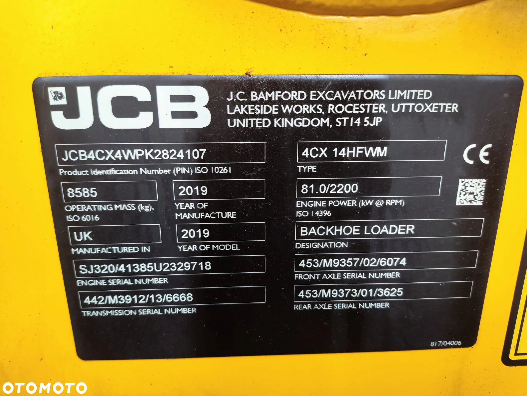 JCB 4CX / RÓWNE KOŁA / TORQUELOCK / POWERSHIFT / SPROWADZONA / - 10