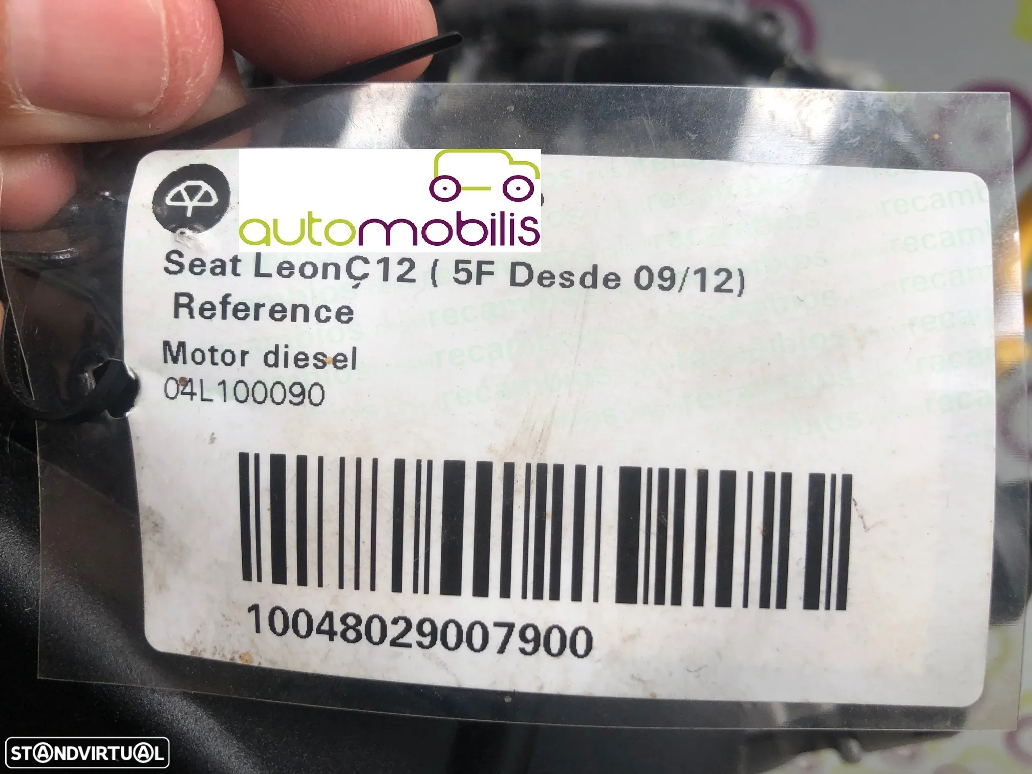 Motor Seat Leon (5F) 1.6 TDi 105cv de 2014 - Ref: CLH- NO20344 - 8
