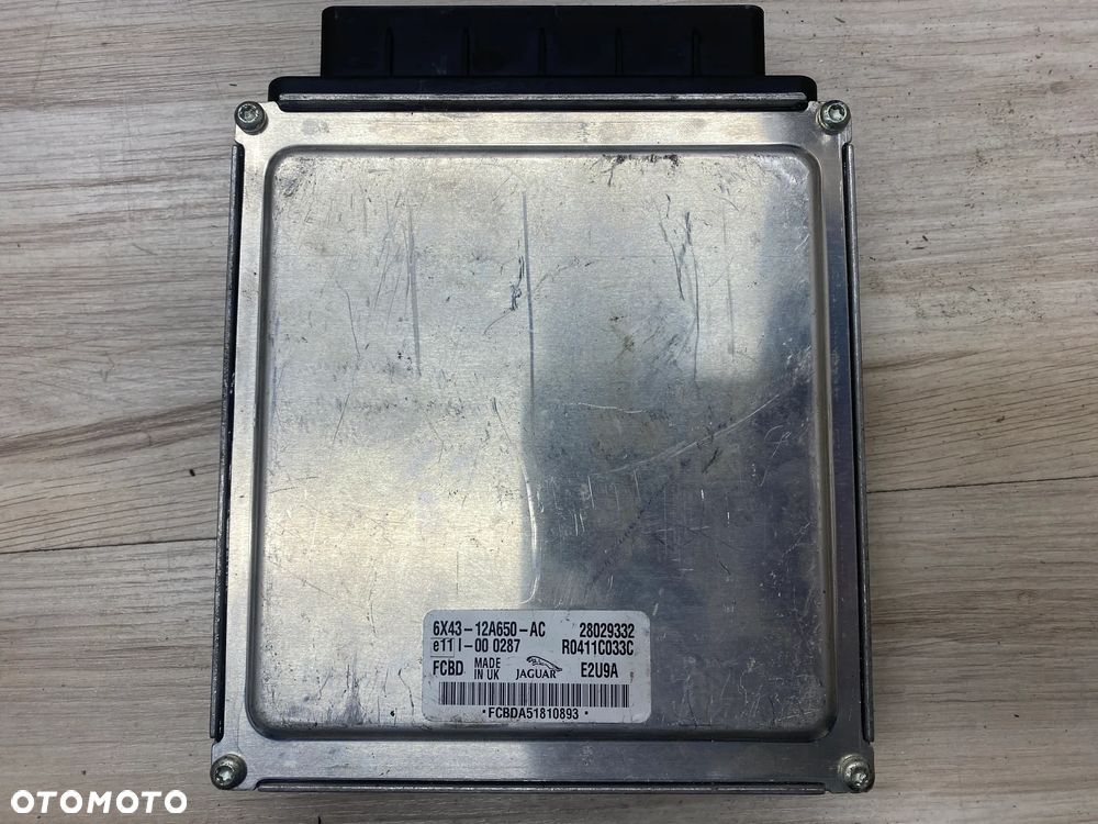 KOMPUTER STEROWNIK SILNIKA ECU JAGUAR X-TYPE 6X4312A650AC 28029332 R0411C033C - 1