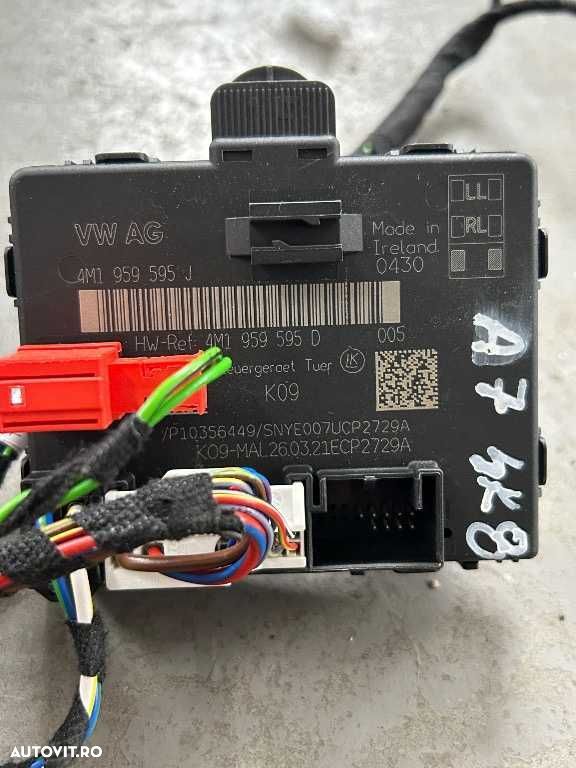 Modul control usa dreapta fata spate Audi A7 4K A6 C8 cod 4M1959593 - 4