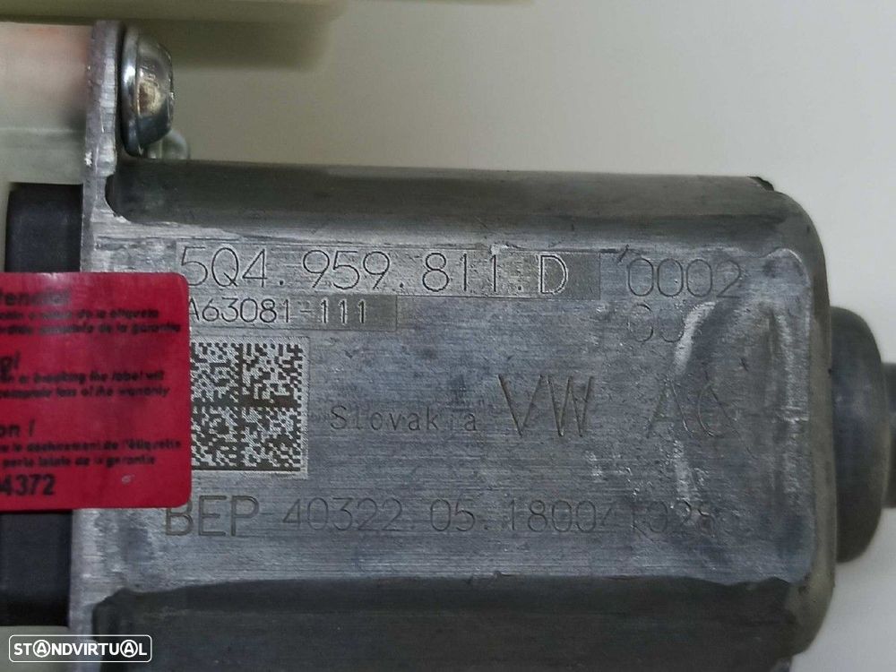 MOTOR ELEVADOR TRASEIRO ESQUERDO VOLKSWAGEN GOLF VII LIM. (BQ1) ADVANCE - 5