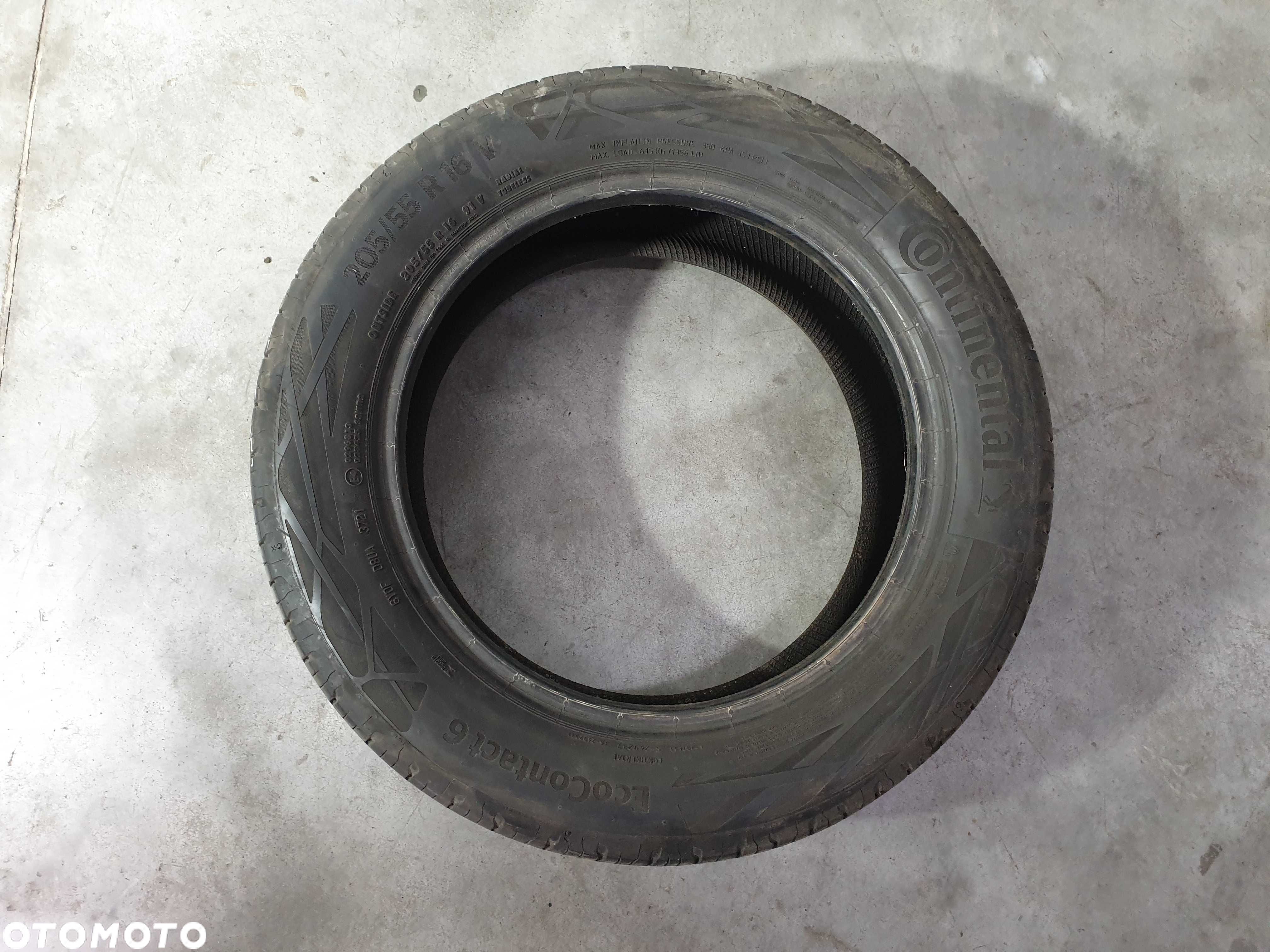 1szt. 205/55/16 91V Continental EcoContact 6 5,5mm 2021r [ 10928 ] - 2