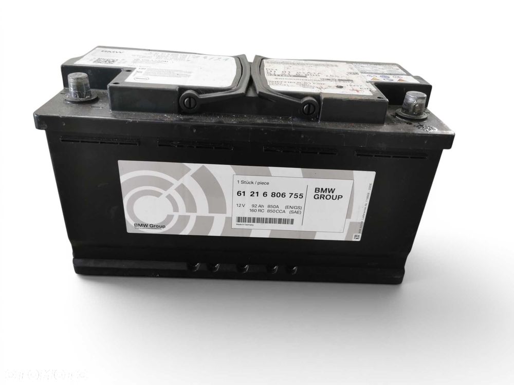 Akumulator samochodowy BMW AGM ORIGINAL 92ah 850A 2021 rok - 4