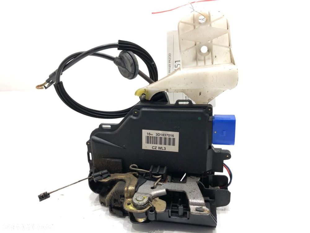 ZAMEK DRZWI PRAWY PRZÓD  VW TOURAN (1T1, 1T2) 2003 - 2010 1.9 TDI 77 kW [105 KM] olej napędowy - 3