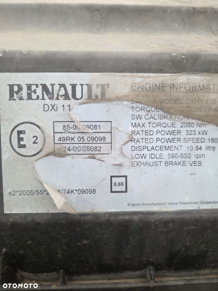 SILNIK RENAULT PREMIUM DXI11 460 EEV DXI 430 EURO 5 - 8