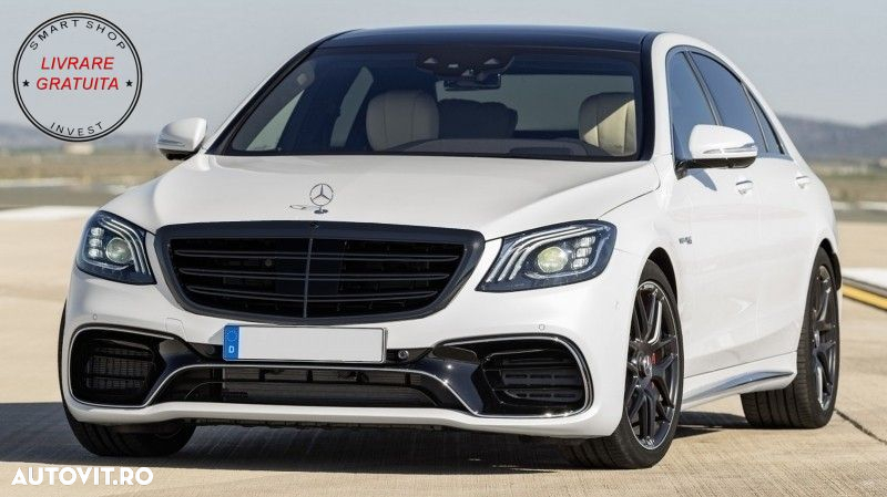 Pachet Exterior Complet Mercedes S-Class W222 (2013-2017) Facelift S63 Design Cu S- livrare gratuita - 15