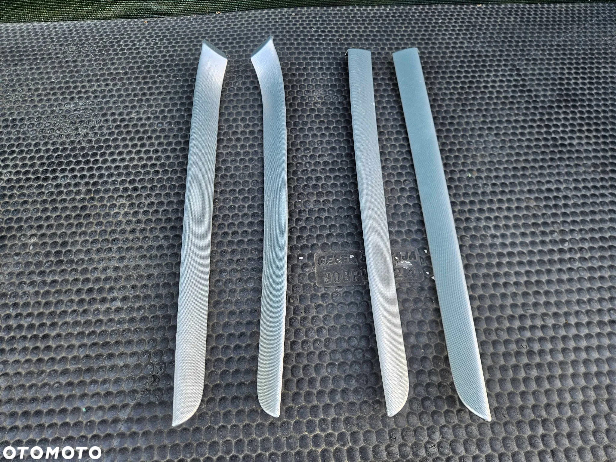 Listwy Ozdobne Dekor Listwa Drzwi Srebrne Rybia Luska Carbon Audi A4 B6 B7 - 2