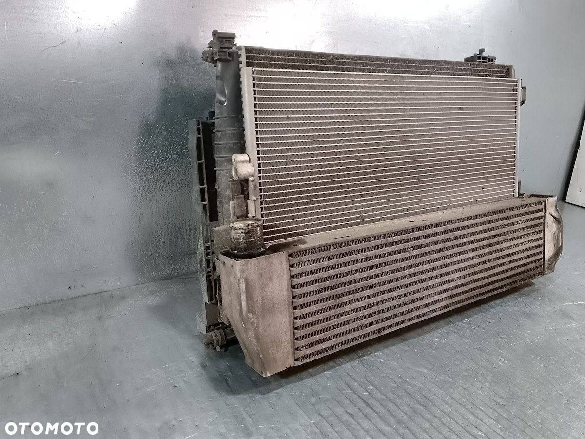 ZESTAW CHŁODNIC WODA KLIMA INTERCOOLER WENTYLATOR RENAULT SCENIC II 1.9 - 3