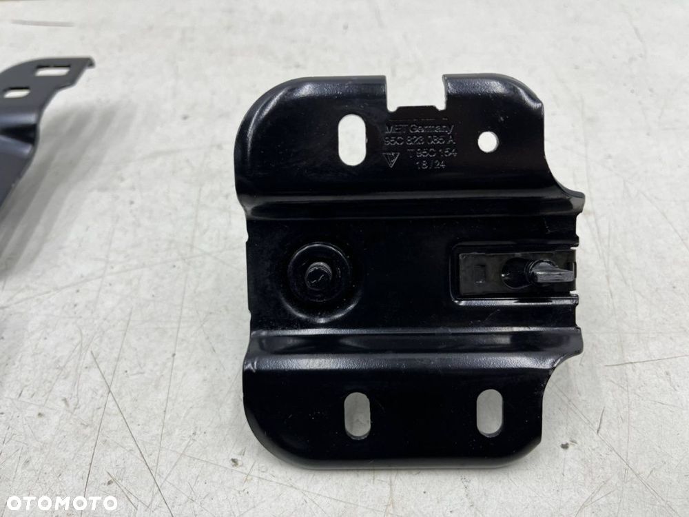 Zamek maski Porsche Macan II 95c 24r.- rygiel mocowanie podstawa zamka maski łącznik pasa komplet - 4