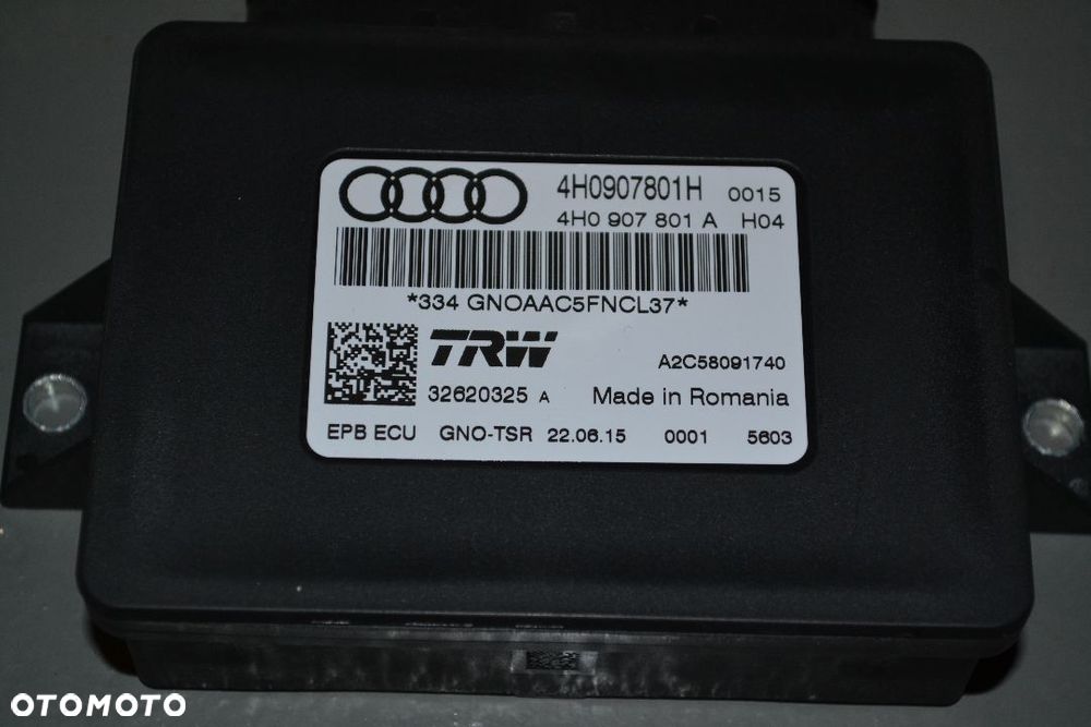 AUDI A6 C7 A7 MODUŁ HAMULCA RĘCZNEGO 4H0907801H - 3
