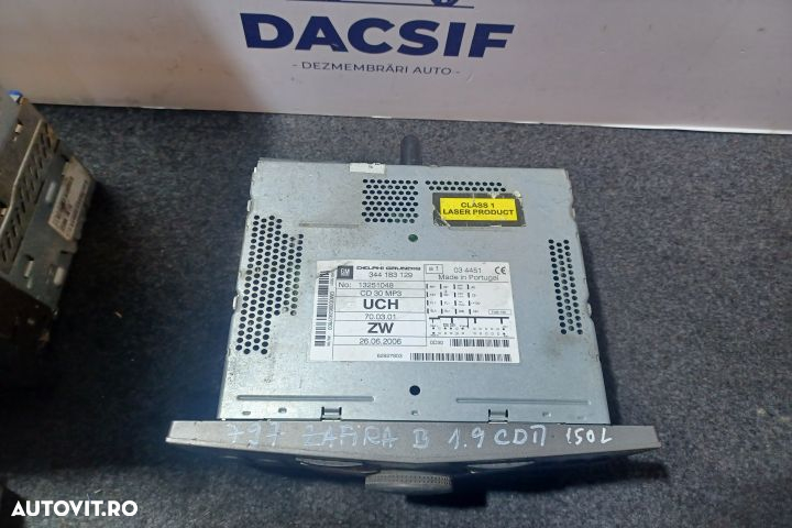 Radio cd 344183129 13251048 Opel Zafira B [2005 - 2010] Minivan 5-usi - 2