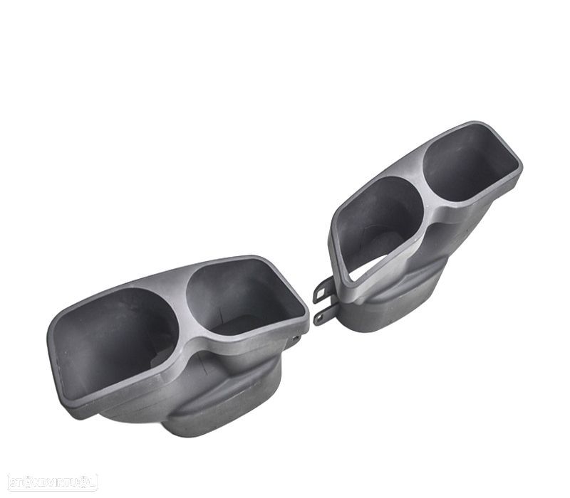 PONTEIRAS DE ESCAPE MERCEDES W205 C205 14-21 LOOK BRABUS PRETAS - 3