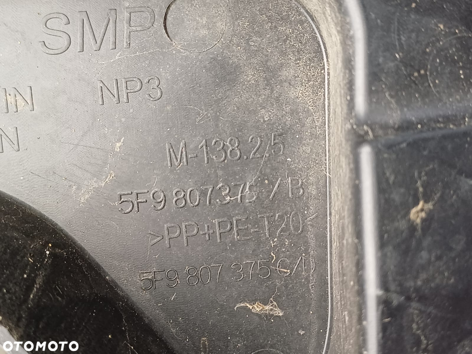 SEAT LEON 3 III KOMBI MOCOWANIE ŚLIZG ZDERZAKA LEWY TYŁ 5F9807375B - 2
