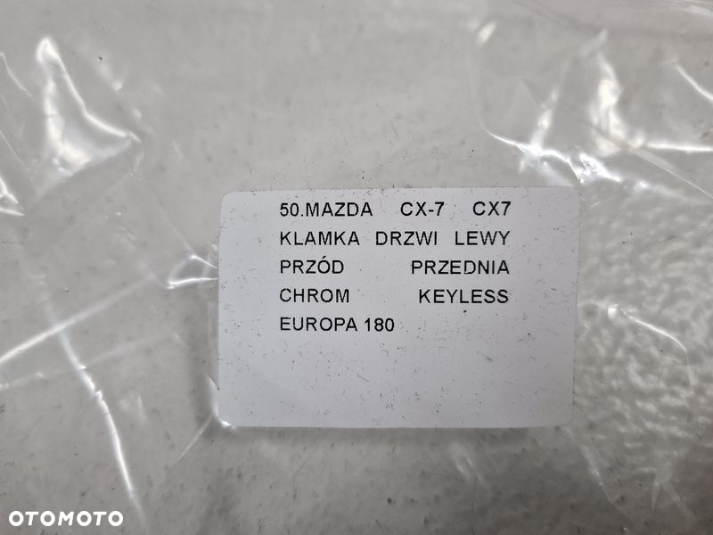 MAZDA CX-7 CX7 KLAMKA DRZWI LEWY PRZÓD PRZEDNIA CHROM KEYLESS EUROPA - 12