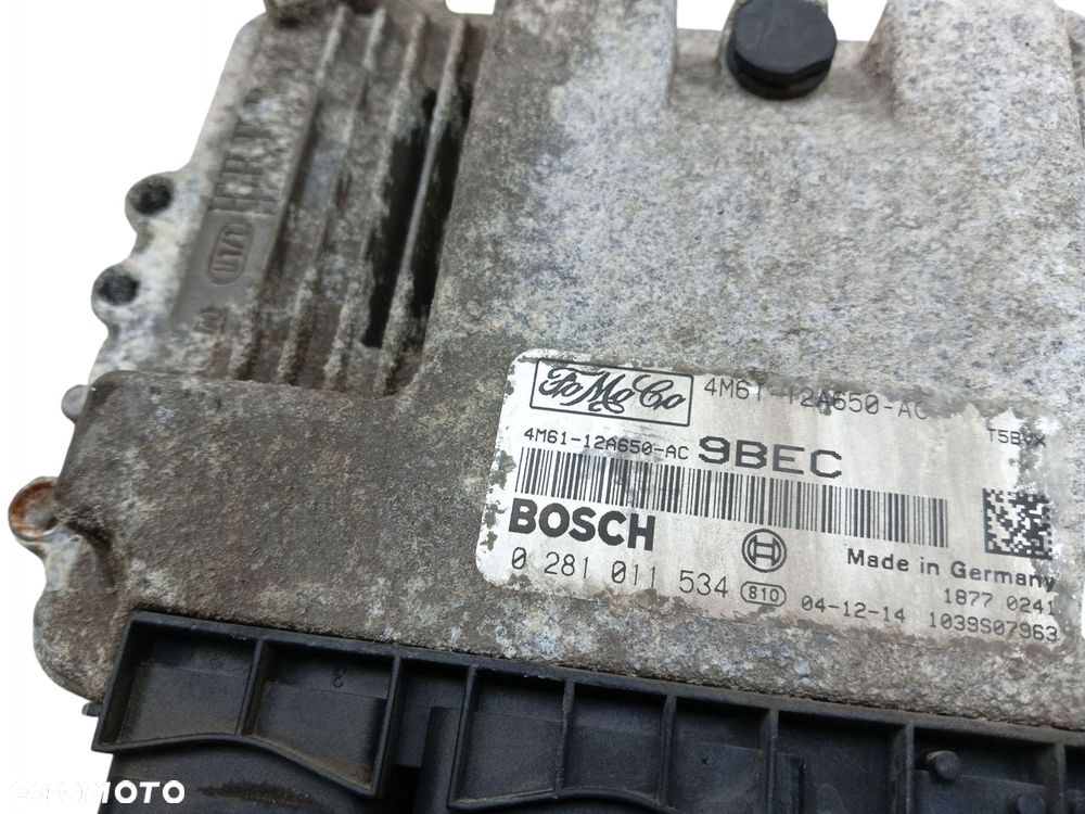 KOMPUTER STEROWNIK SILNIKA MAZDA 3 I BK 1.6 DI 4M61-12A650-AC 0281011534 - 3